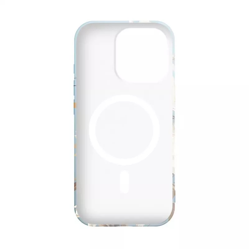 Evelatus iPhone 16 Pro Max Slim Shell hoes met MagSafe - Flower Blue