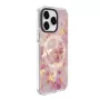 Evelatus Apple iPhone 15 Pro PC+TPU hoesje met MagSafe – marmer roze