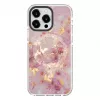Evelatus Apple iPhone 15 Pro PC+TPU hoesje met MagSafe – marmer roze