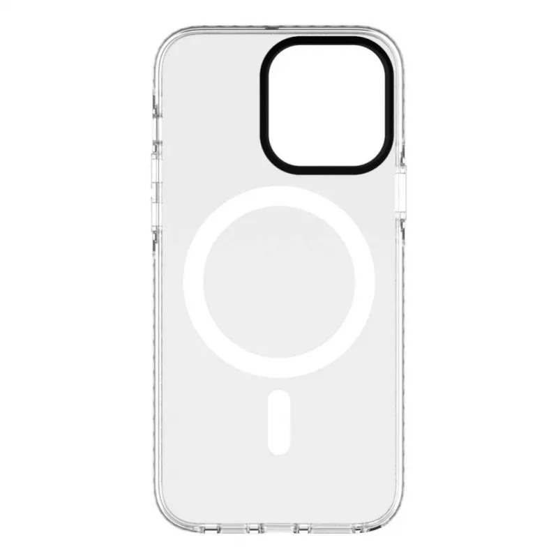 Evelatus Apple iPhone 15 Pro PC+TPU hoesje met MagSafe – marmer roze