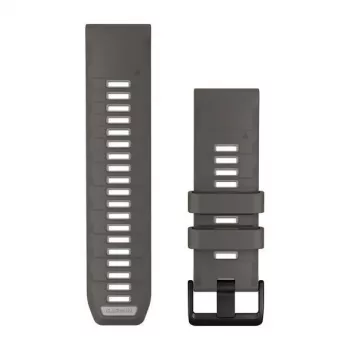 Garmin QuickFit 26 horlogebanden, Pebble Grey/Silver Grey siliconen [010-14510-00]