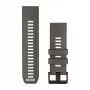 Garmin QuickFit 26 horlogebanden, Pebble Grey/Silver Grey siliconen [010-14510-00]