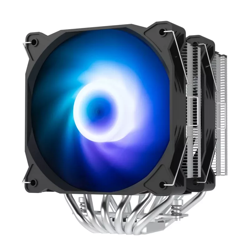 Zalman CNPS12X BP ARGB dual-tower CPU-koeler, 2x120mm PWM-ventilatoren, zwart