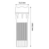 ENTAC Zoom zaklamp kunststof balie-display 24 stuks