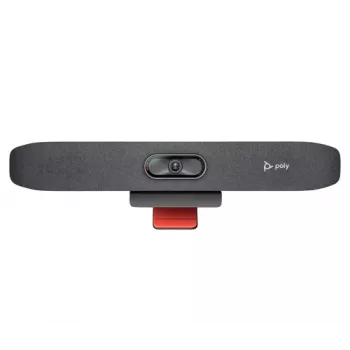 HP Poly Studio R30 USB-videobar - 4K UHD, 120° gezichtsveld, 5x digitale zoom, NoiseBlockAI, gecertificeerd voor Zoom en Microsoft Teams