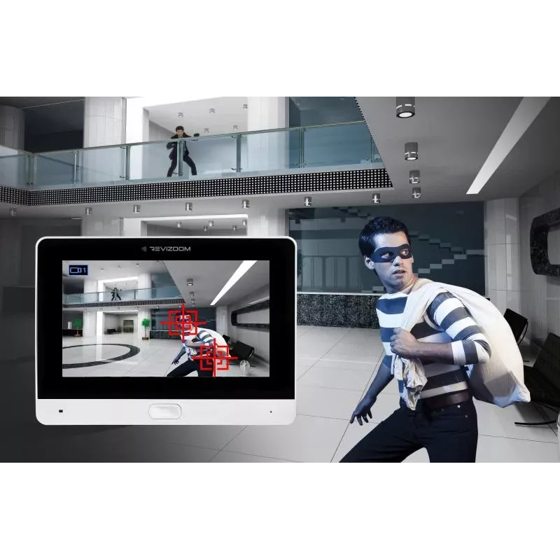 REVIZOOM RM-T273HD witte 7-inch video-deurintercom met RC-212HD-CK1 buitenpost