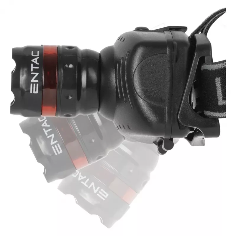 ENTAC EHL-ZOOM-1W-PL zoom 1W LED-hoofdlamp, zwart