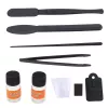 LEAN TOYS microscoop leerset voor kinderen zoom 1200x accessoires wit
