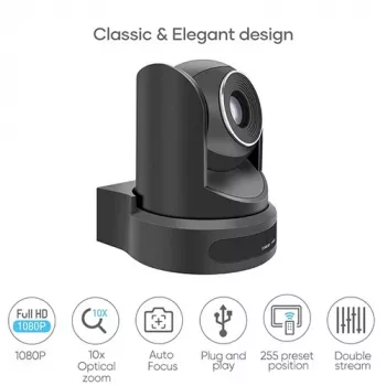 ROCWARE RC20 PTZ-camera 1080p 12x optische zoom HDMI USB 3.0 LAN