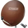 SCHWAIGER 80 cm satellietschotel-set met single LNB, baksteenrood