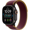 Apple Watch Ultra 4 GPS + Cellular 49 mm titanium behuizing zwart met Trail Loop bordeaux – M/L