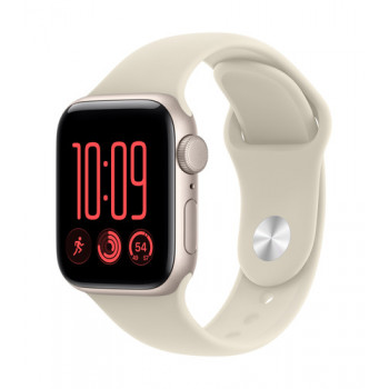 Apple Watch SE 3 GPS 40 mm aluminium behuizing poolster met sportband zand – S/M