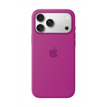 Apple iPhone 18 Pro Max silicone hoesje met MagSafe – magenta