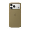 Apple iPhone 18 Pro Max silicone case met MagSafe – olijf