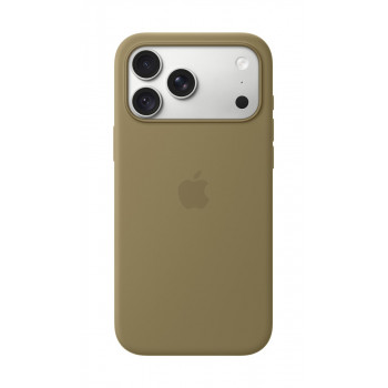 Apple iPhone 18 Pro Max silicone case met MagSafe – olijf