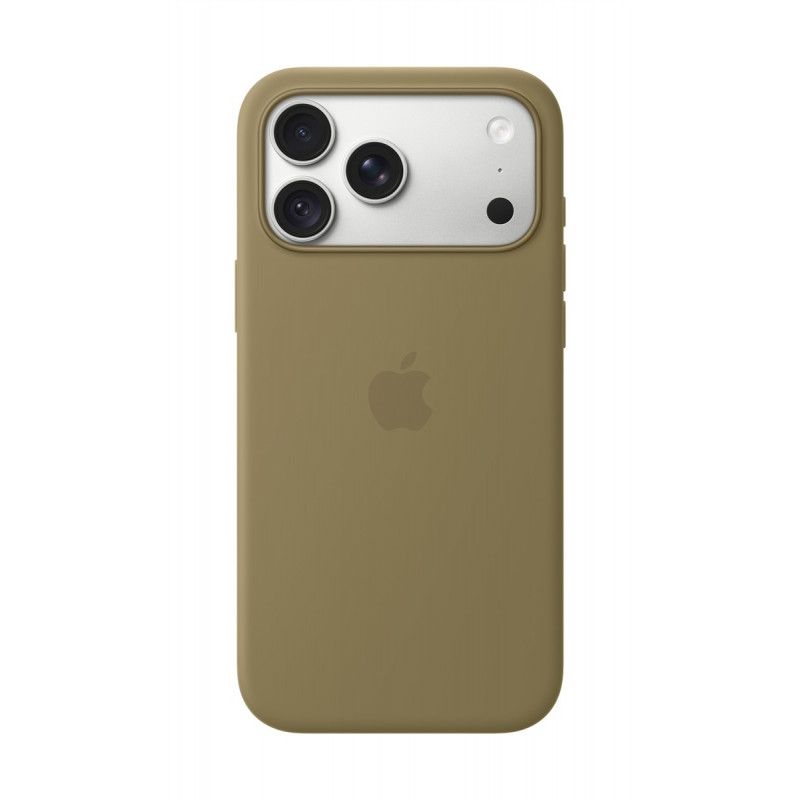 Apple iPhone 18 Pro Max silicone case met MagSafe – olijf