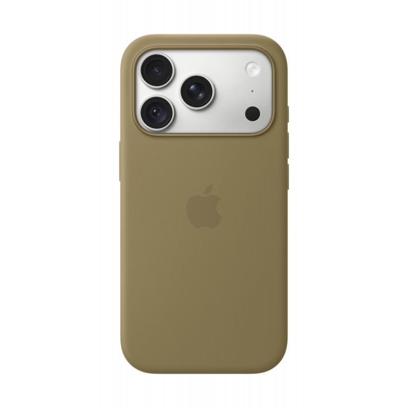 Apple iPhone 18 Pro silicone case met MagSafe – olijf