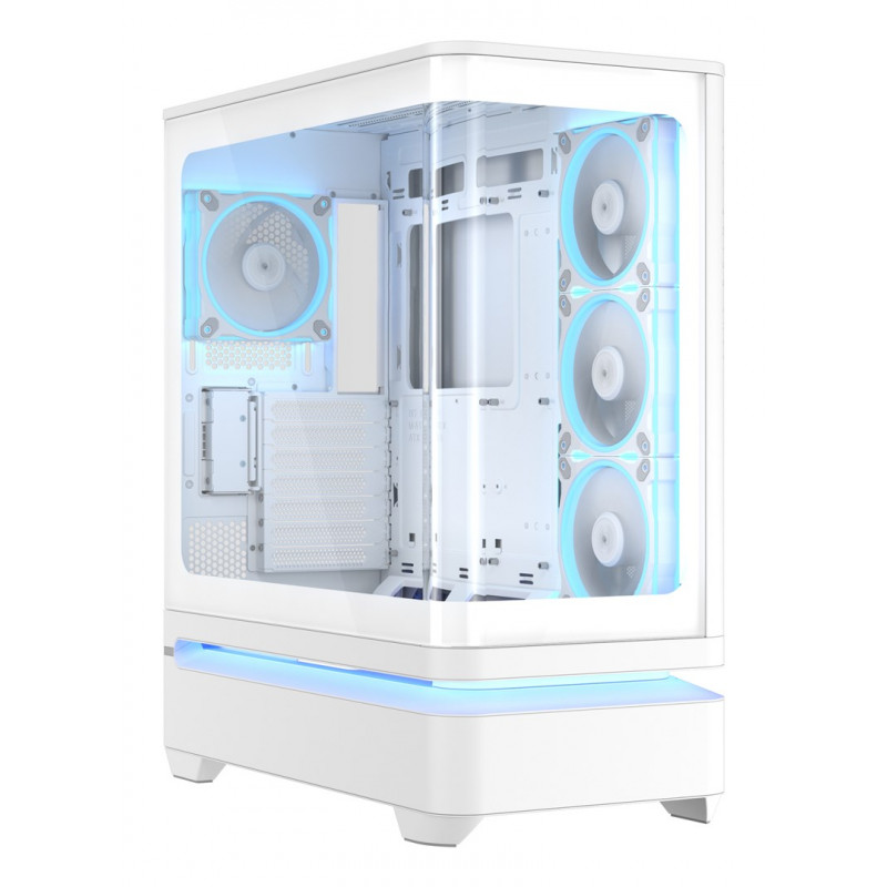 ASUS PRIME AP304 TG ARGB wit ATX mid-tower pc-behuizing
