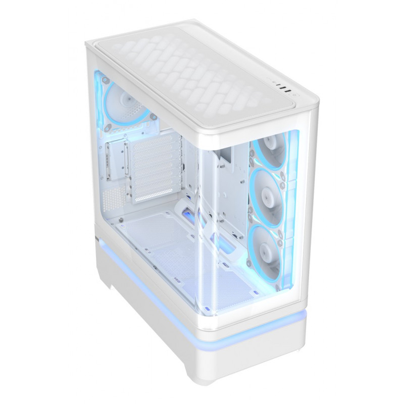 ASUS PRIME AP304 TG ARGB wit ATX mid-tower pc-behuizing