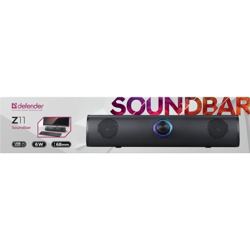 Defender Z11 soundbar 6W LED, zwart