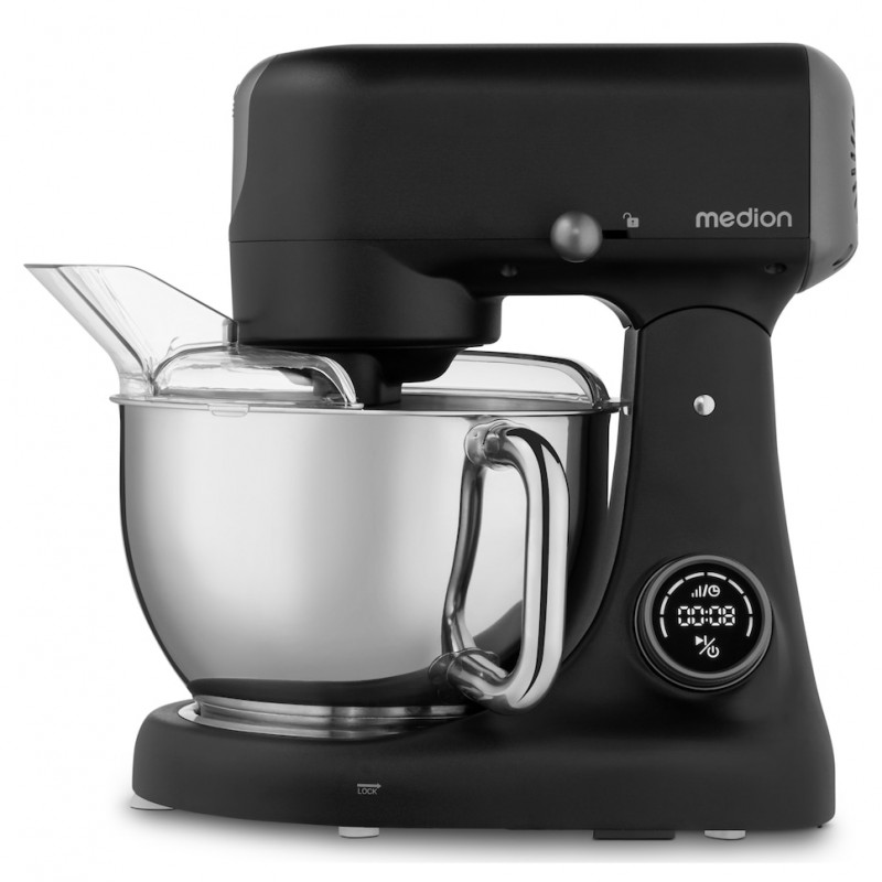 Medion MD12600 digitale keukenmachine, 800 W, 4,6 L kom, zwart (50076278)