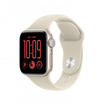 Apple Watch SE 3 GPS 40 mm aluminium behuizing poolster met sportband zand – M/L