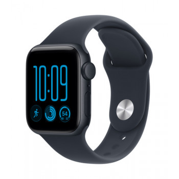 Apple Watch SE 3 GPS 40 mm aluminium behuizing middernacht met sportband blauw – M/L