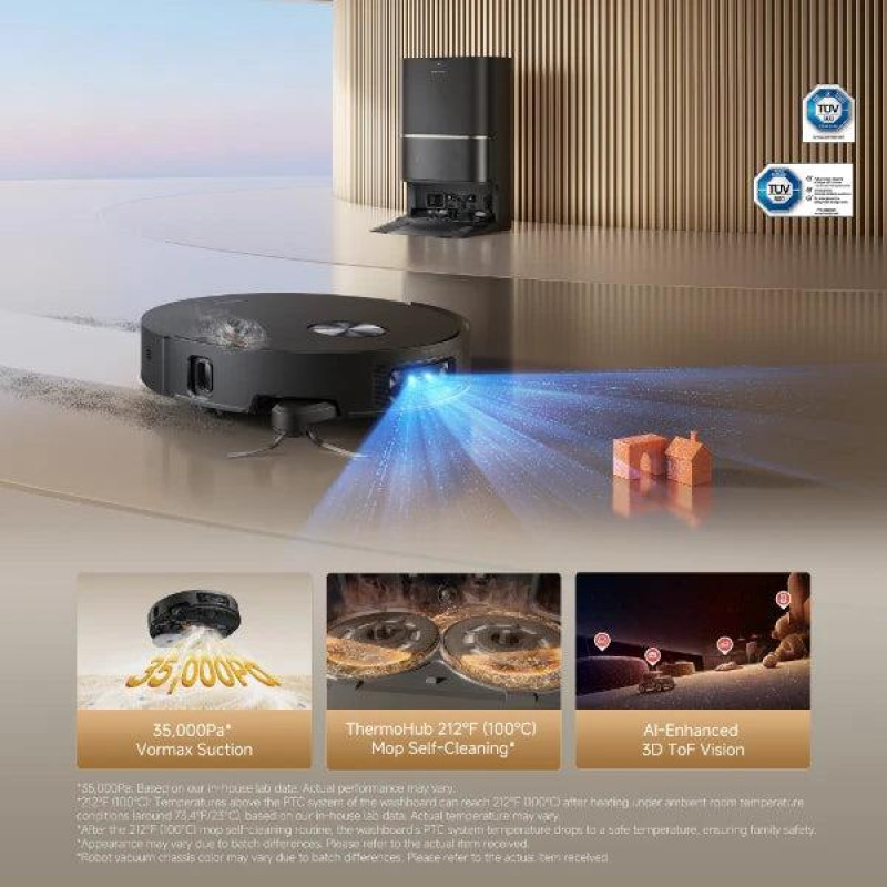 Dreame L60 Ulta RLL37CE0-BK robotstofzuiger, zwart