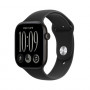Apple Watch Series 12 GPS 46 mm aluminium behuizing zwart met sportband zwart – S/M