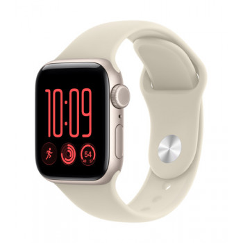 Apple Watch SE 3 GPS + Cellular 40 mm aluminium behuizing poolster met sportband zand – M/L