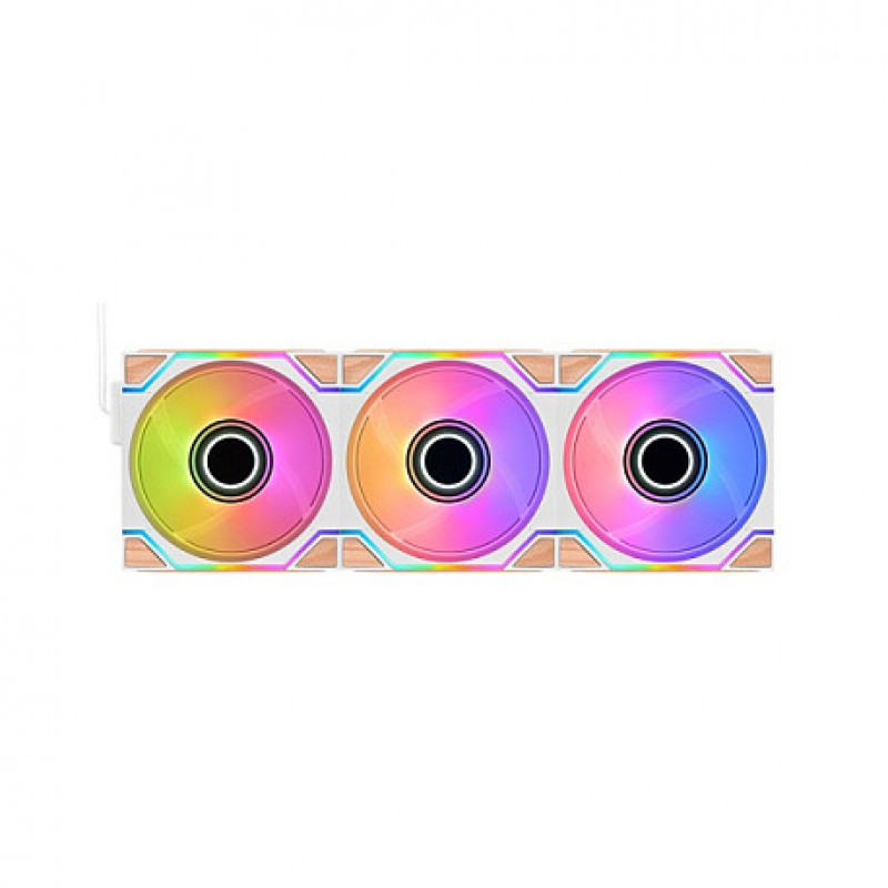 Thermaltake SWAFAN 120 EX INFINITY Snow Wood Edition 3-pack behuizingsventilatoren