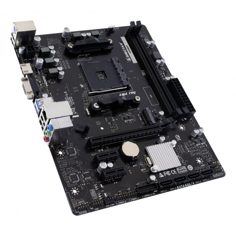 Biostar A520MHP 2.0 AMD A520 AM4 Micro-ATX moederbord