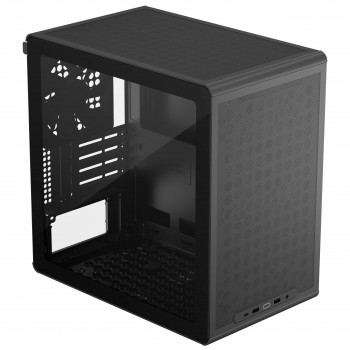 Cooler Master Q300L V3 Micro-ATX mini-tower pc-behuizing met gehard glas, zwart