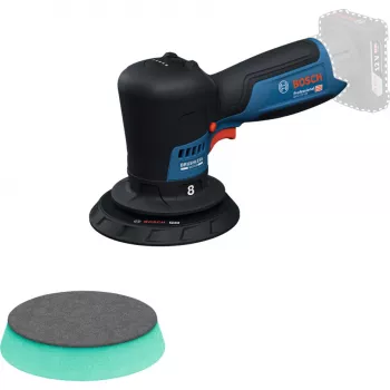 Bosch GPX 12V-125 Professional accu-polisseermachine 06019L4100, 12 V, 125 mm, blauw/zwart, solo (zonder accu en oplader)