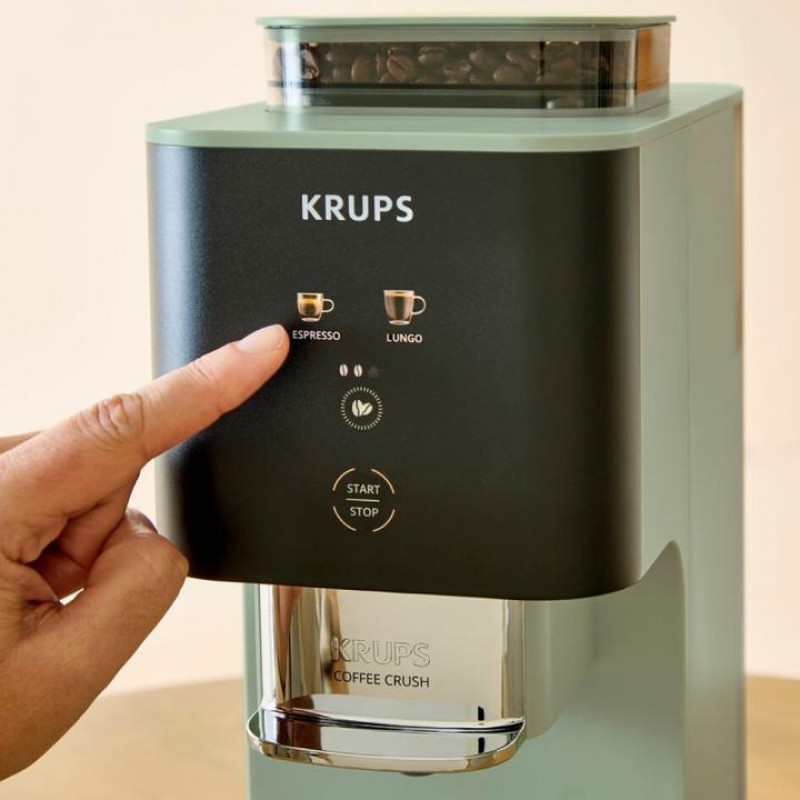 Krups Coffee Crush SA401LE0 espressomachine, zwart/groen