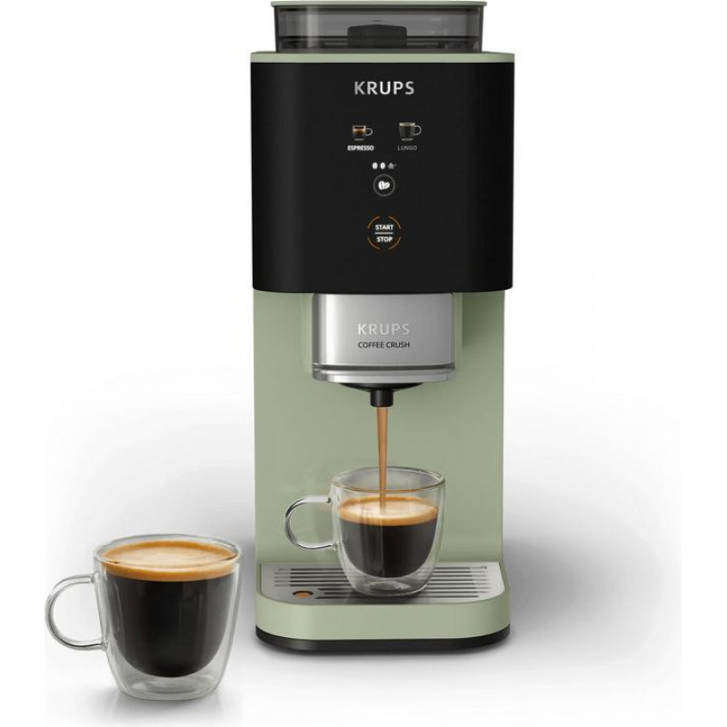 Krups Coffee Crush SA401LE0 espressomachine, zwart/groen