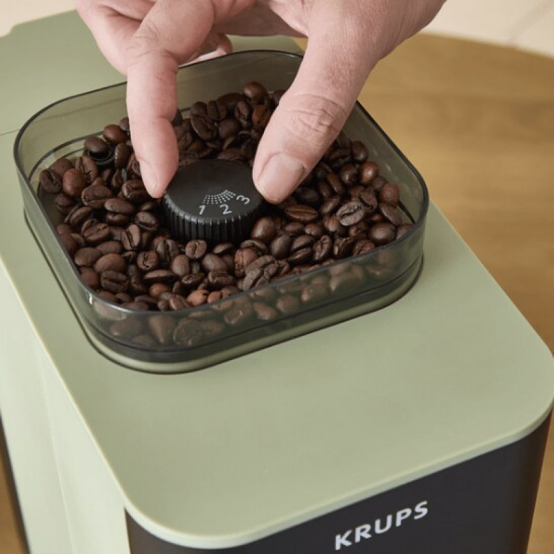 Krups Coffee Crush SA401LE0 espressomachine, zwart/groen