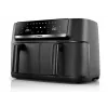 Bosch Serie 4 MAFD440B7 dual-basket heteluchtfriteuse, 9 L, 2500 W, zwart