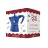 Bialetti Candyland Moka Express 3TZ handmatige koffiemachine, 150 ml, blauw