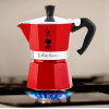 Bialetti Candyland Moka Express 3TZ handmatige koffiemachine, 150 ml, rood