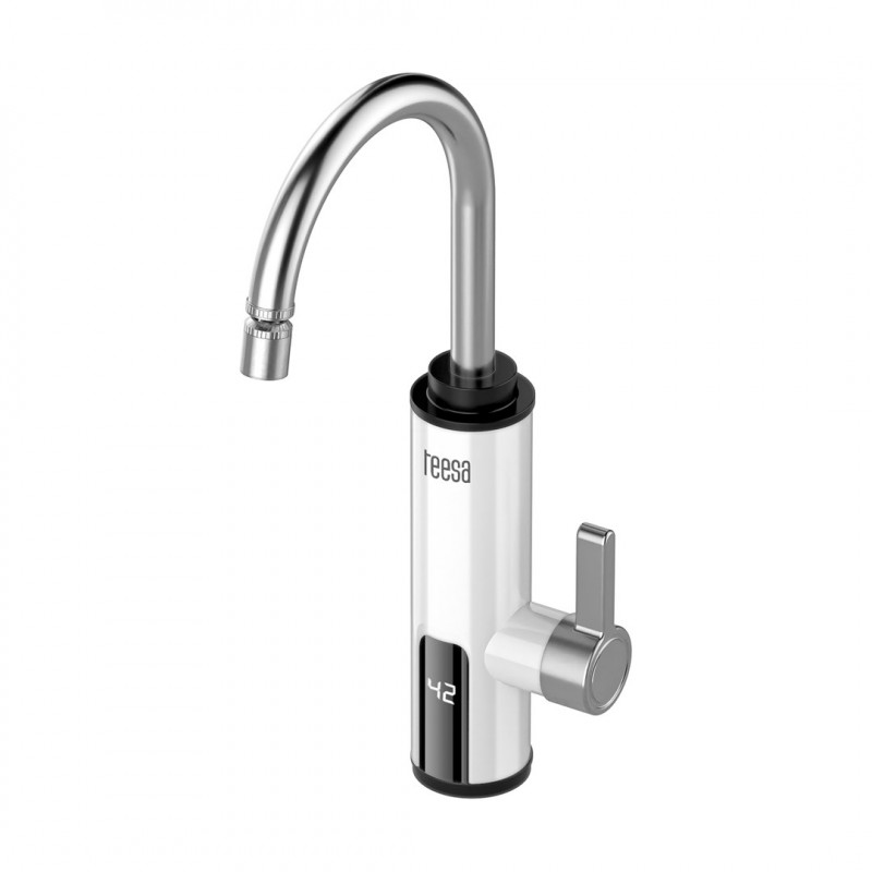 Teesa TSA4108 doorstroomverwarmer keukenkraan, wit