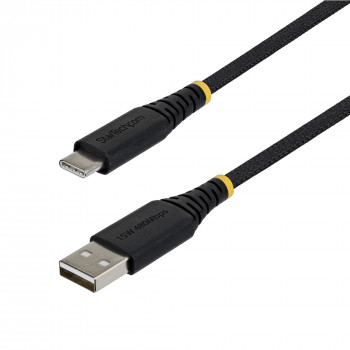 StarTech gevlochten USB 2.0 kabel USB-A naar USB-C, 0,3 m, 15 W, zwart