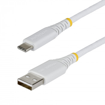StarTech gevlochten USB 2.0 kabel USB-A naar USB-C, 0,15 m, 15 W, wit