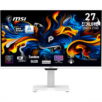 MSI PRO MAX 271UPXW12G 26,5 inch 4K UHD QD-OLED 120 Hz monitor