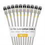 StarTech.com Slim Cat6a U/FTP patchkabel RJ45, 0,15 m, grijs, 10-pack