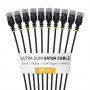 StarTech.com Slim Cat6a U/UTP patchkabel RJ45, 0,3 m, zwart, 10-pack
