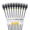 StarTech.com Slim Cat6a U/UTP patchkabel RJ45, 0,3 m, zwart, 10-pack