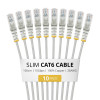 StarTech.com Slim Cat6 U/UTP patchkabel RJ45, 1 m, grijs, 10-pack