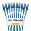 StarTech.com N6PAT50CMBLS10PK Slim Cat6-patchkabel, RJ45, 0,5 m, blauw, 10-pack