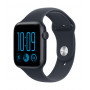 Apple Watch SE 3 GPS 44 mm aluminium behuizing middernacht met sportband blauw – S/M